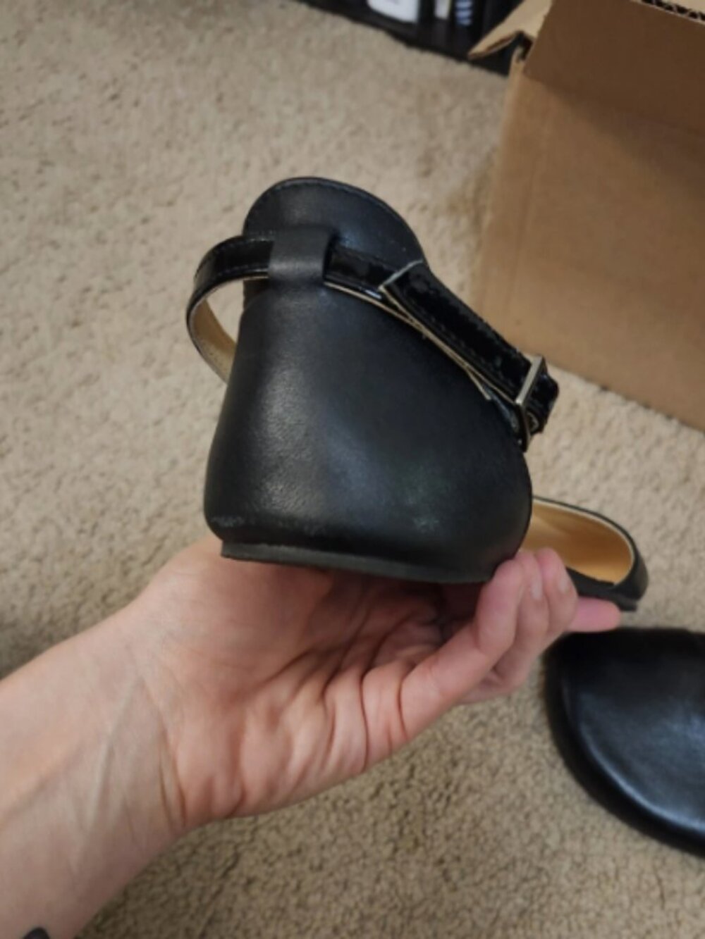 Shapen Ivy Women’s Black Ankle Strap Barefoot Minimalist EU 38 US 8-8.5 - Picture 7 of 7
